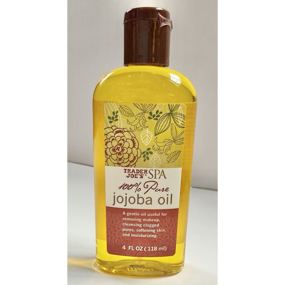 Trader Joes Spa 100% Pure Jojoba Oil 4 oz Softening Moisturizing Cleansing Oil